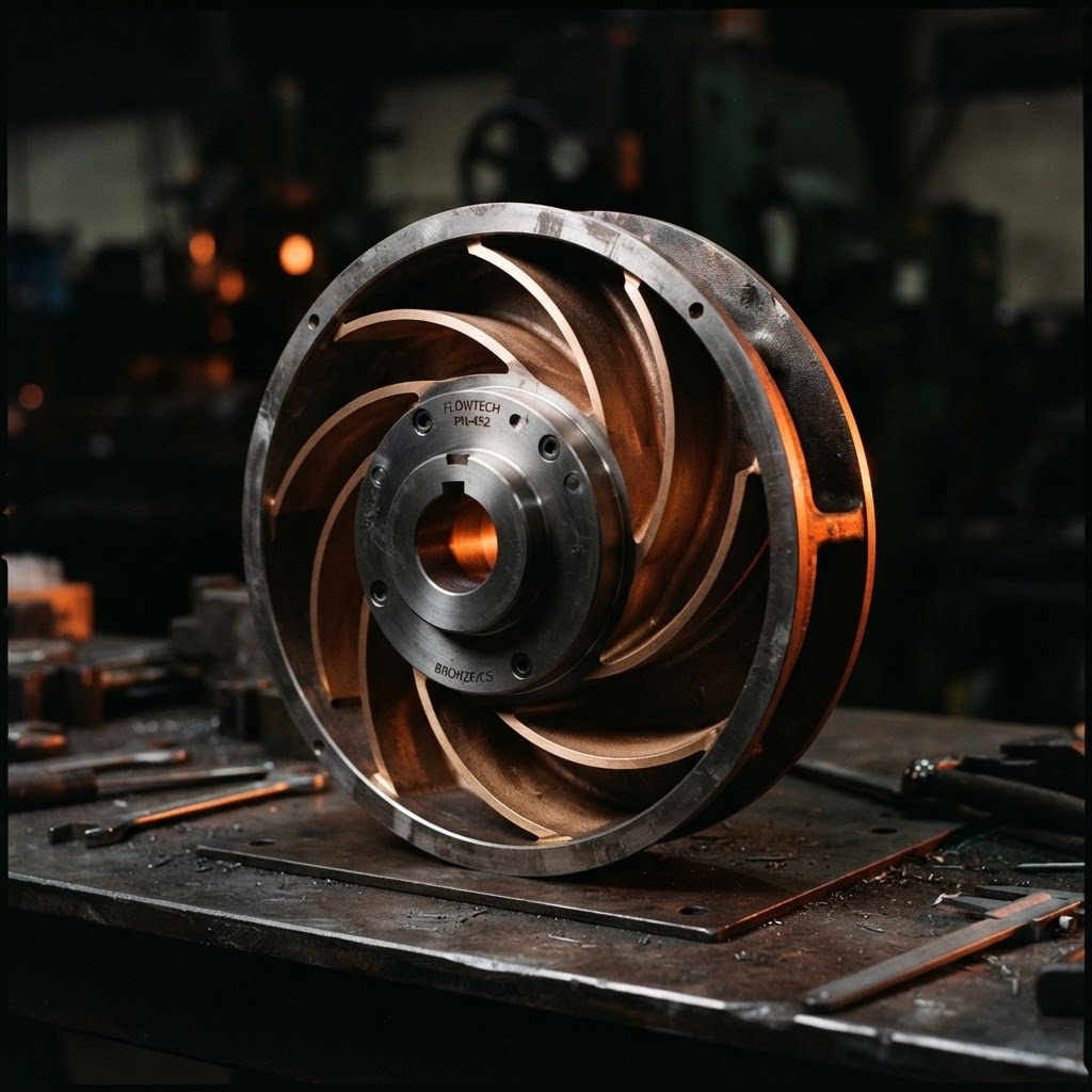 Industrial pump impeller casting